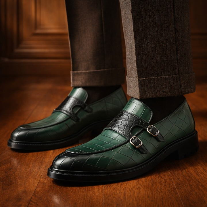 Alessandro Leather Monks