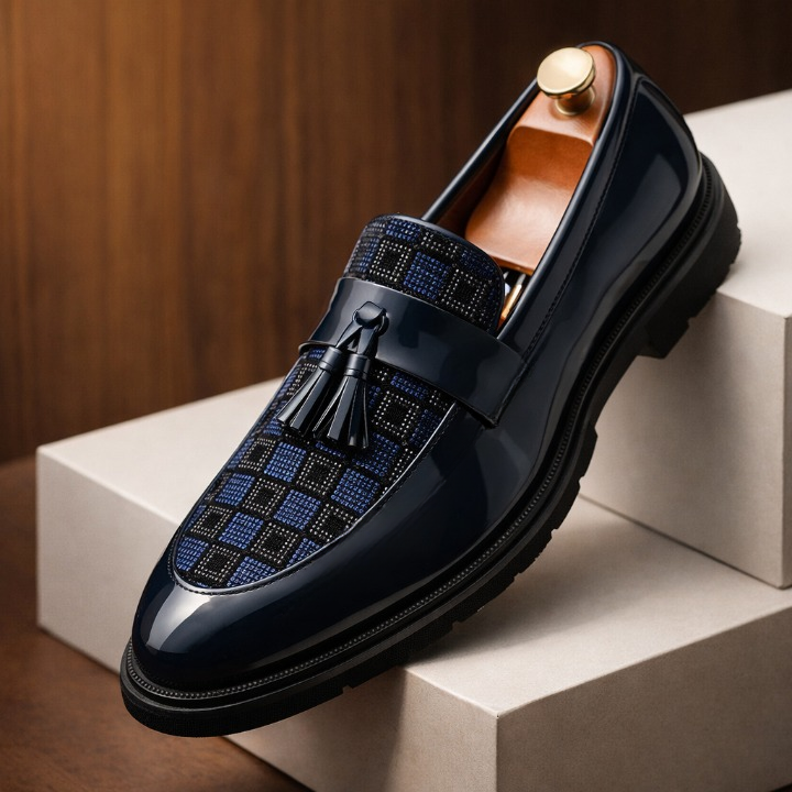 Alessandro Leather Lug Loafers