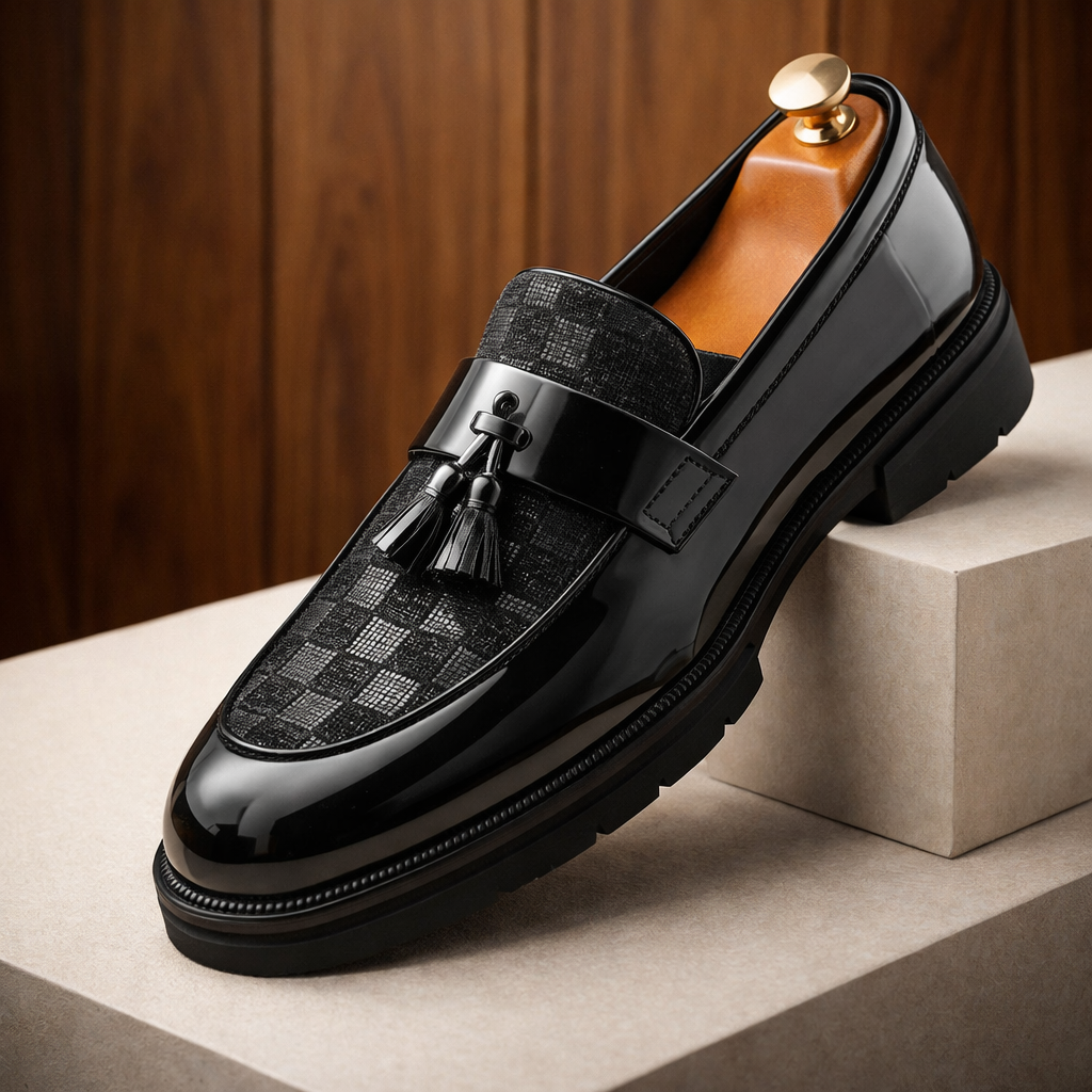 Alessandro Leather Lug Loafers