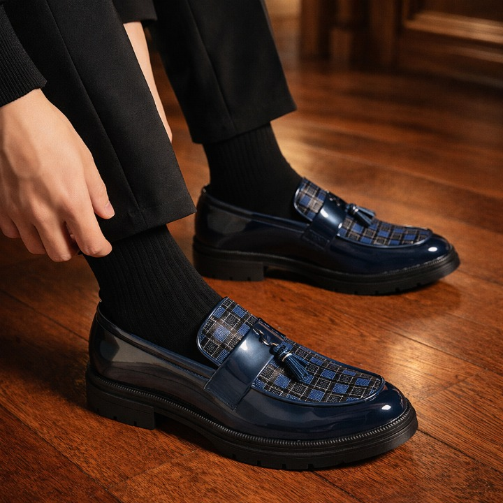 Alessandro Leather Lug Loafers