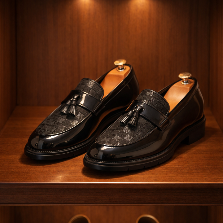 Alessandro Leather Lug Loafers