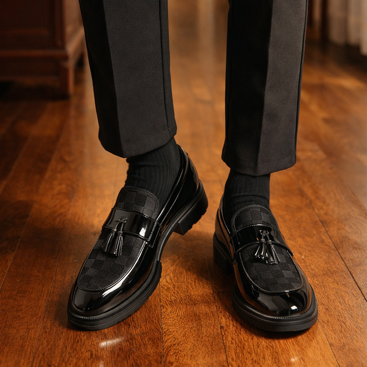 Alessandro Leather Lug Loafers