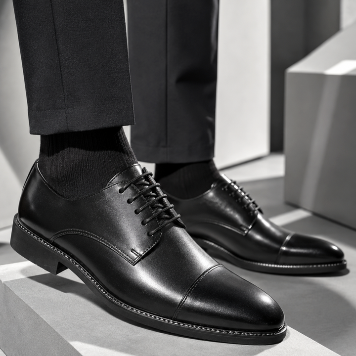 Winston Burnished Leather Oxfords