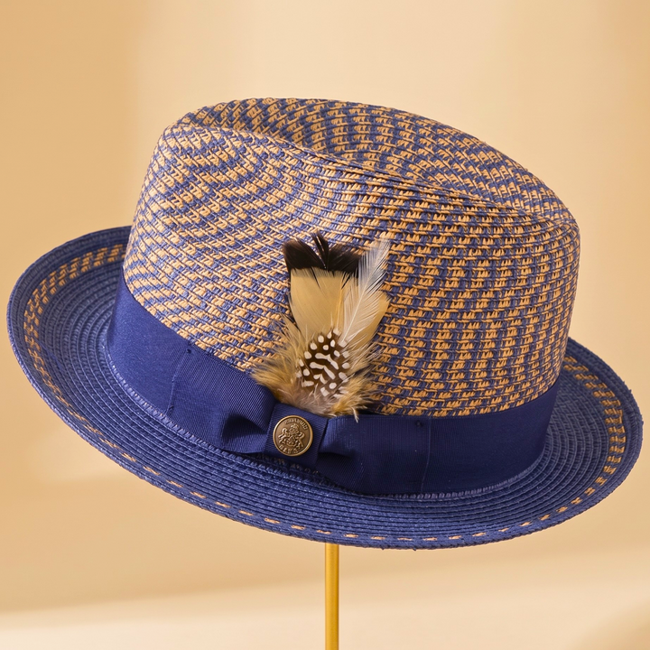 Bellamy Woven Feather Hat