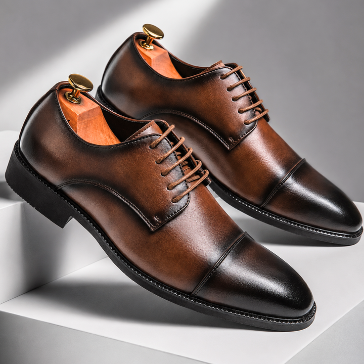 Winston Burnished Leather Oxfords
