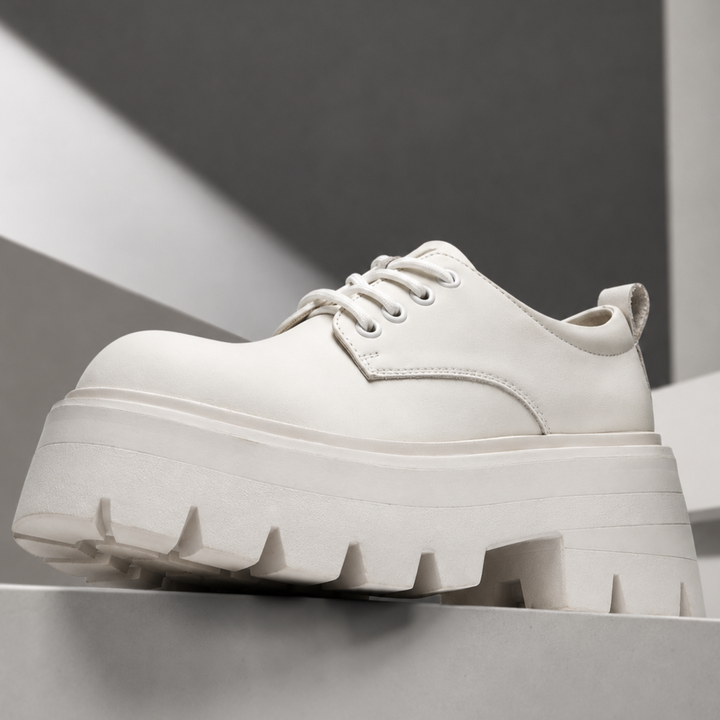 Enzo Genuine Leather Retro Derbies