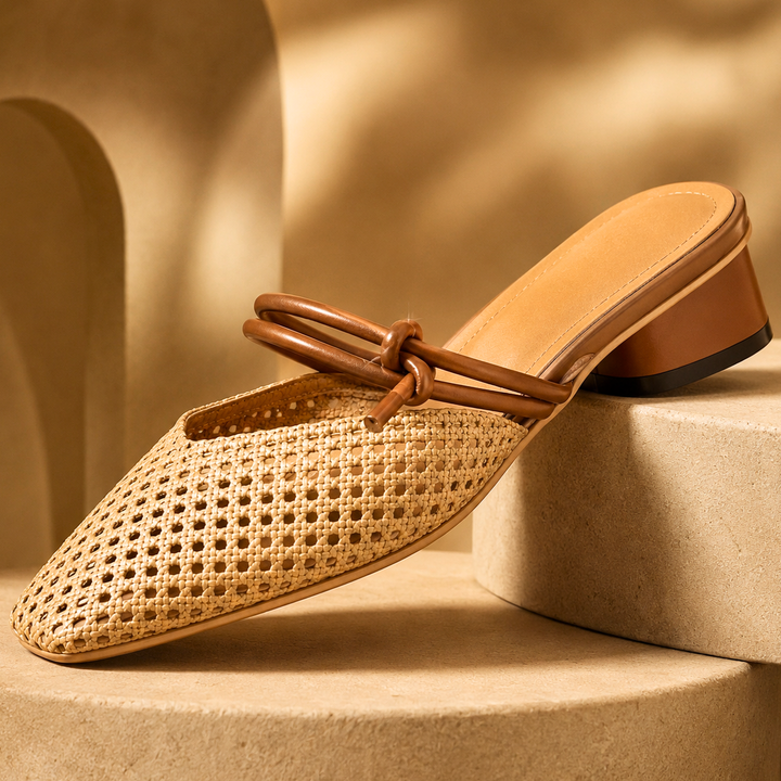 Willow Woven Strap Mules