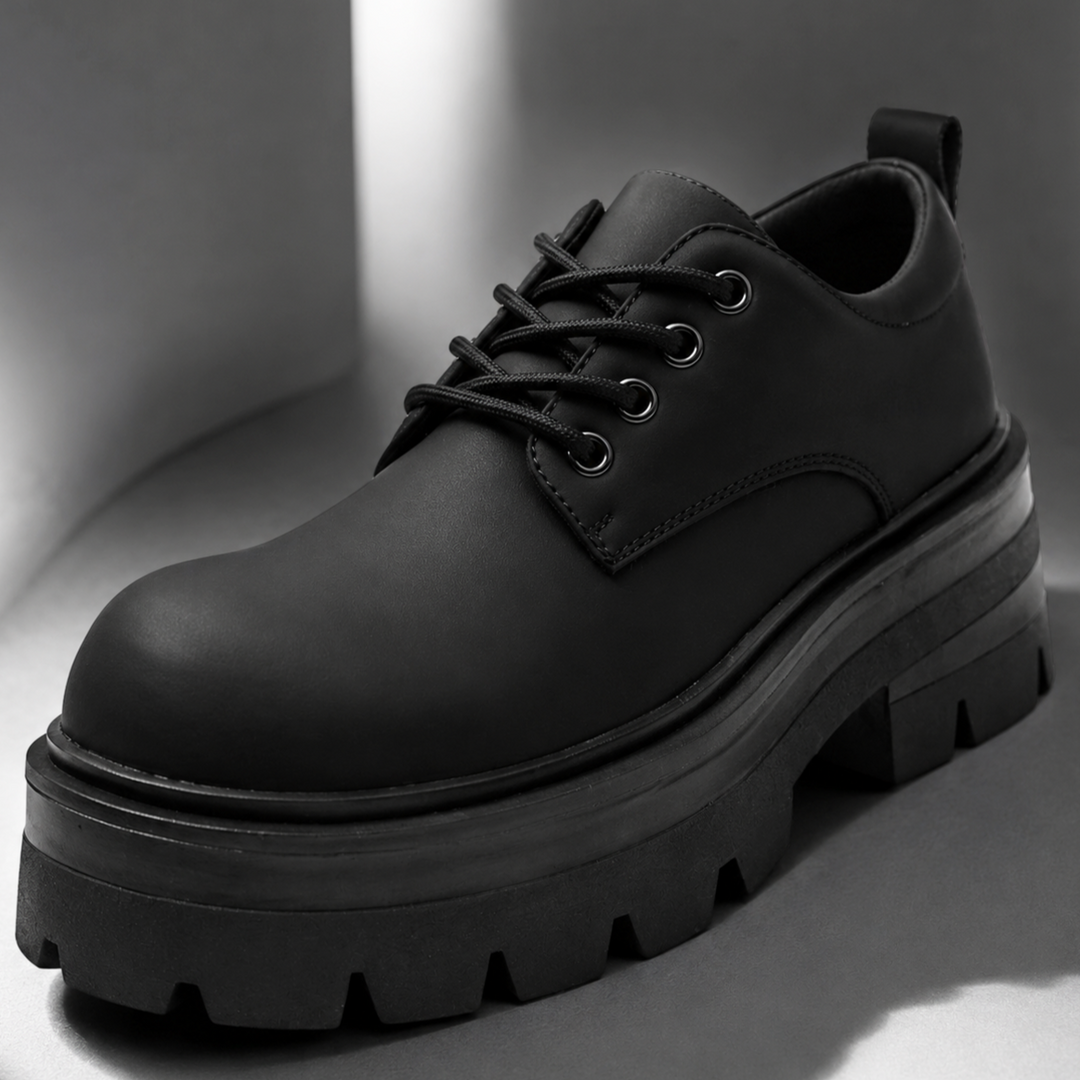 Enzo Genuine Leather Retro Derbies