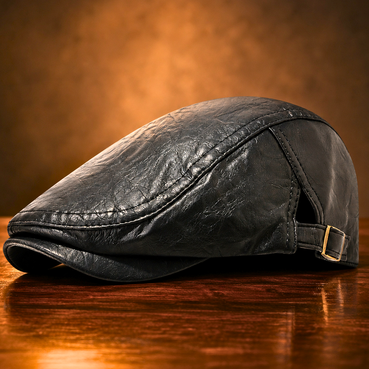 Luca Genuine Leather Cap