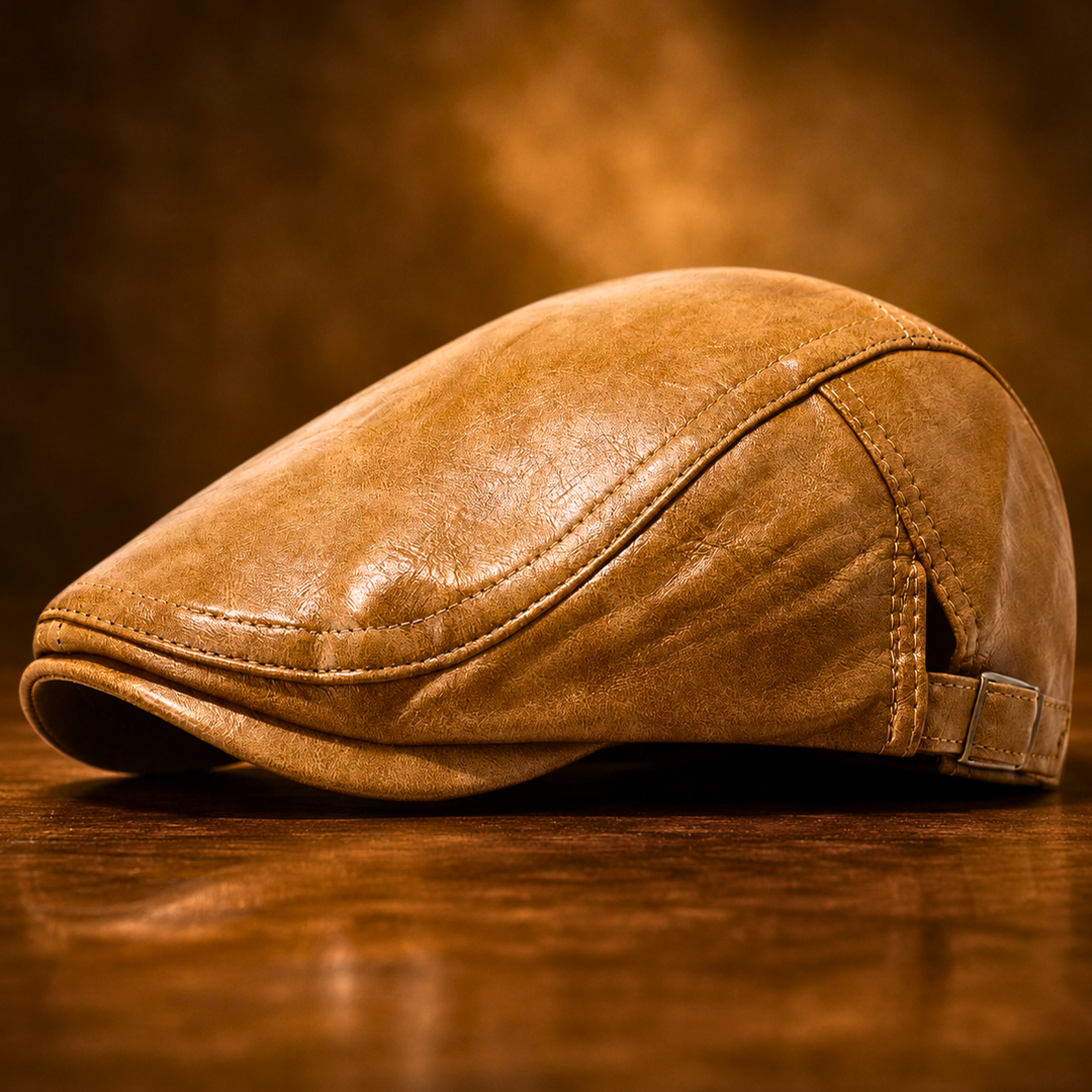 Luca Genuine Leather Cap