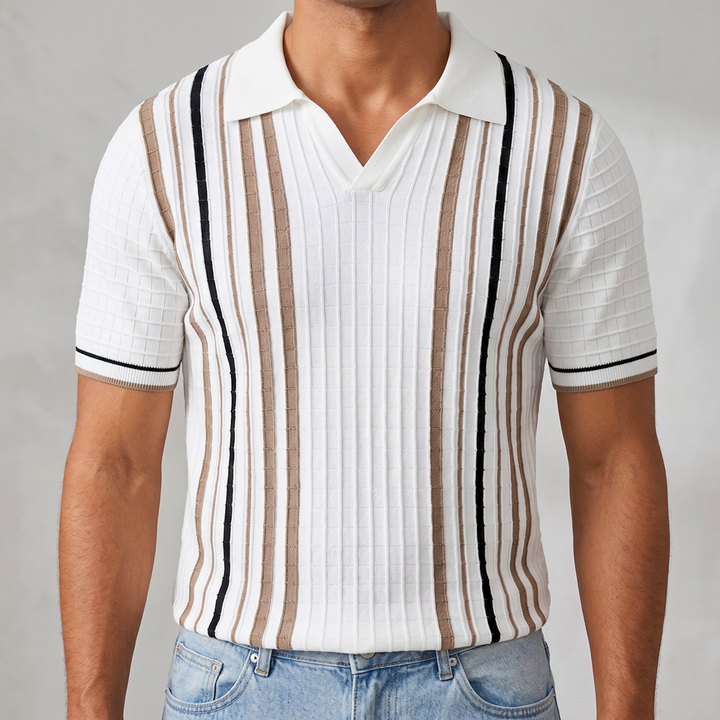 Portofino Stripe Knit Polo