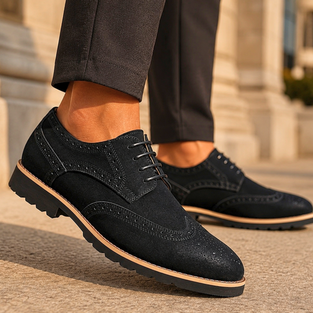 Wesley Burnished Leather Derbies