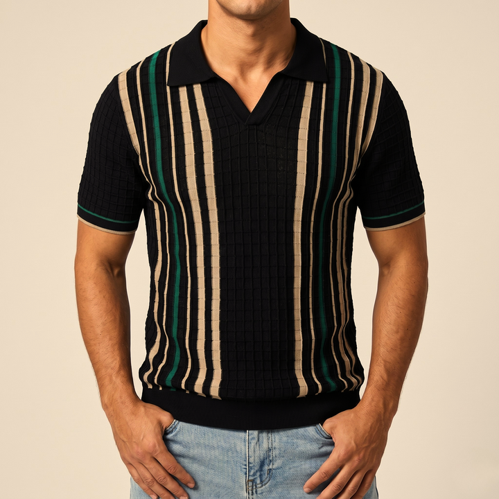 Portofino Stripe Knit Polo