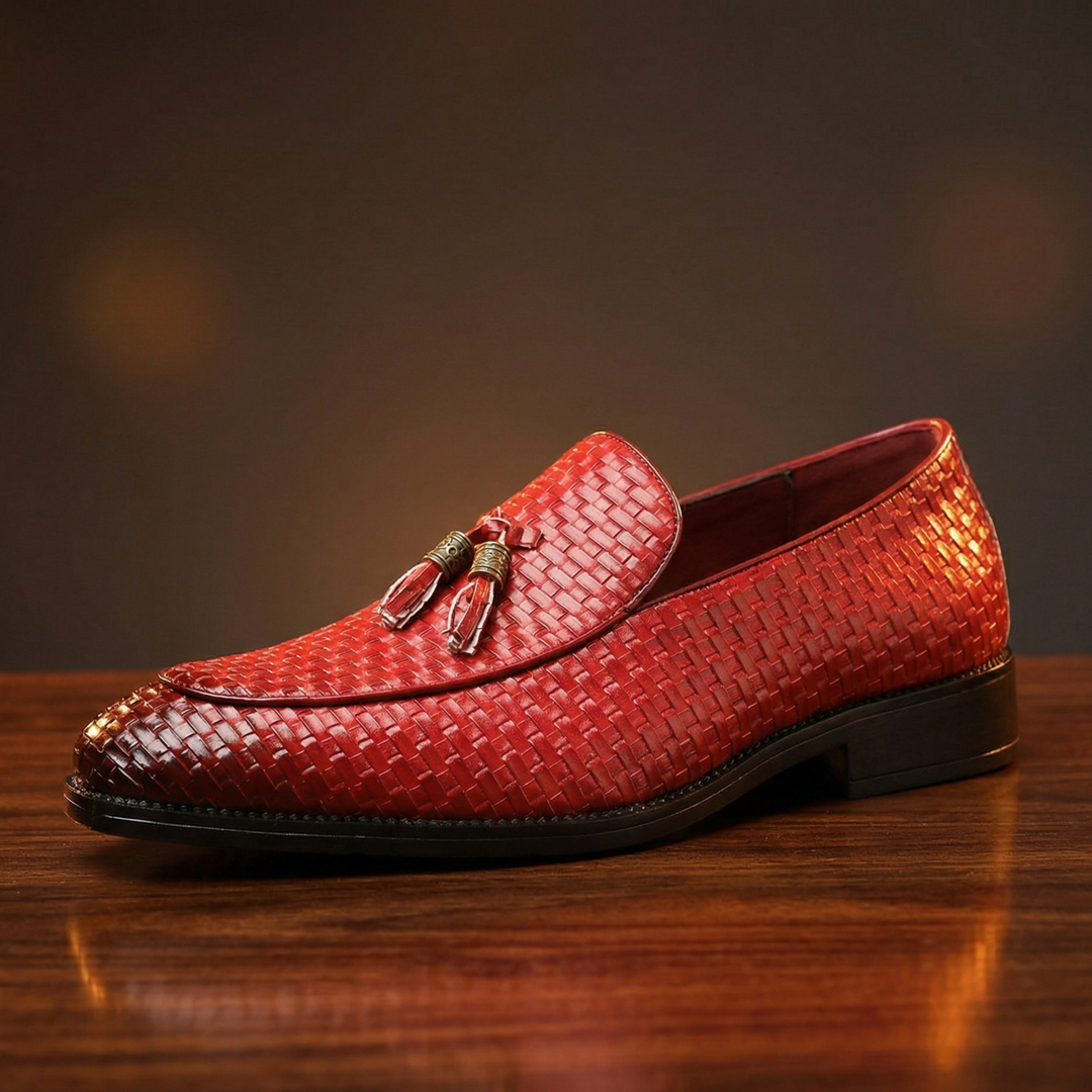 Ravello Woven Leather Loafers