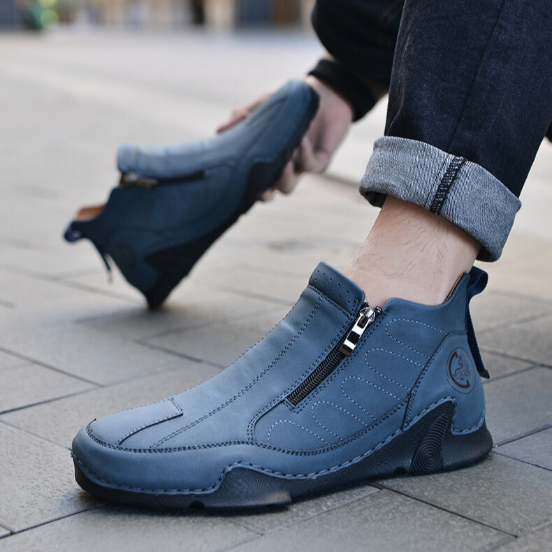 Stratos Leather Zip Boot