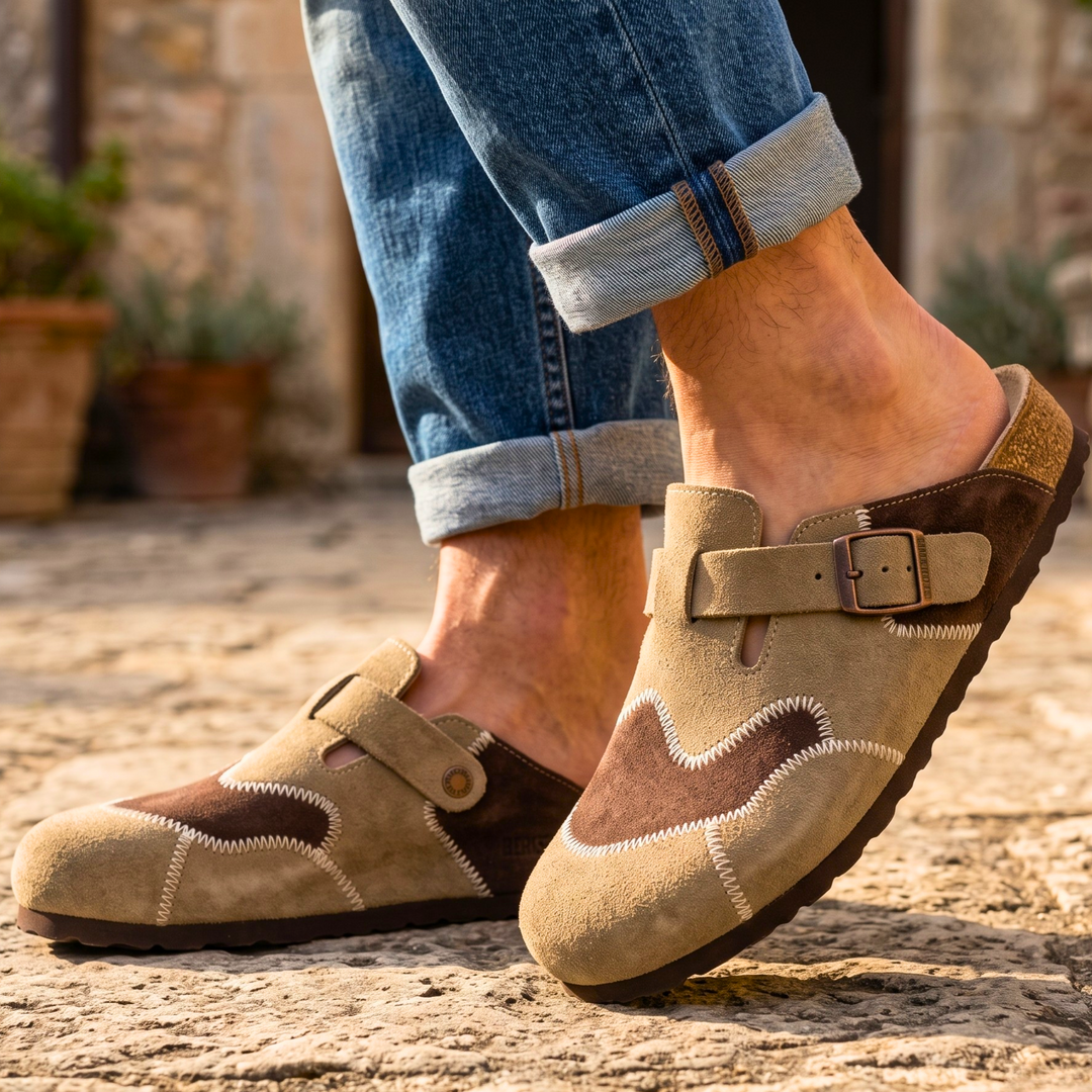 Hudson Suede Clogs