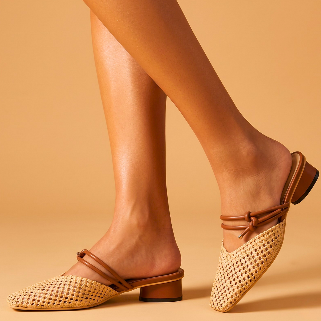 Willow Woven Strap Mules