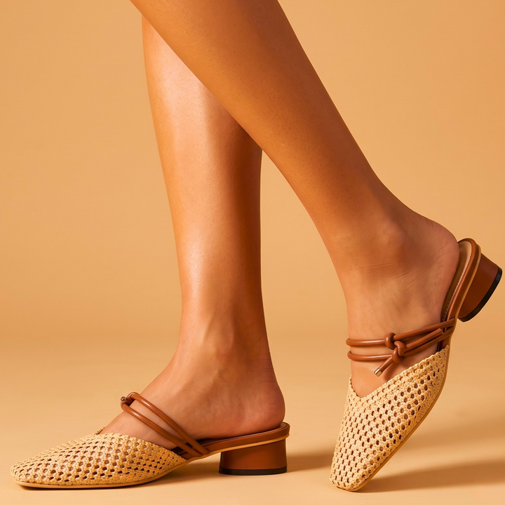 Willow Woven Strap Mules