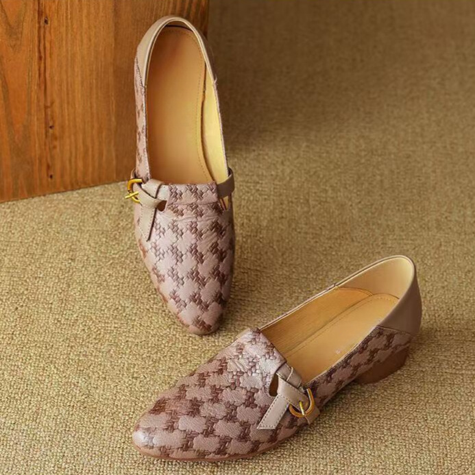 Alisa Block Heel Flats