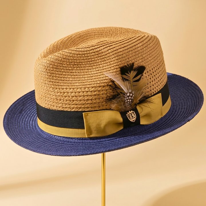 Bellamy Woven Feather Hat