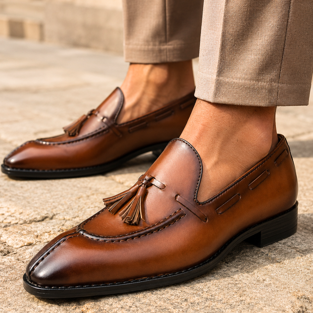 Giovanni Leather Dress Loafers