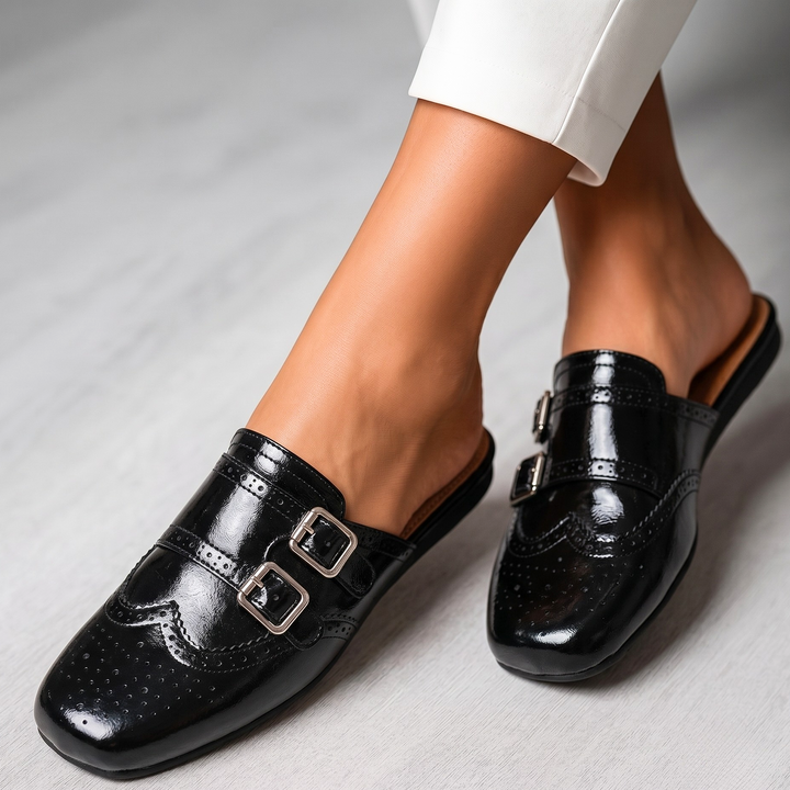 Roslyn Genuine Leather Mules