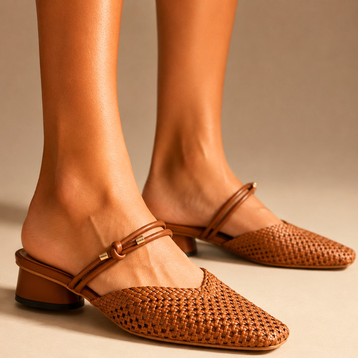 Willow Woven Strap Mules