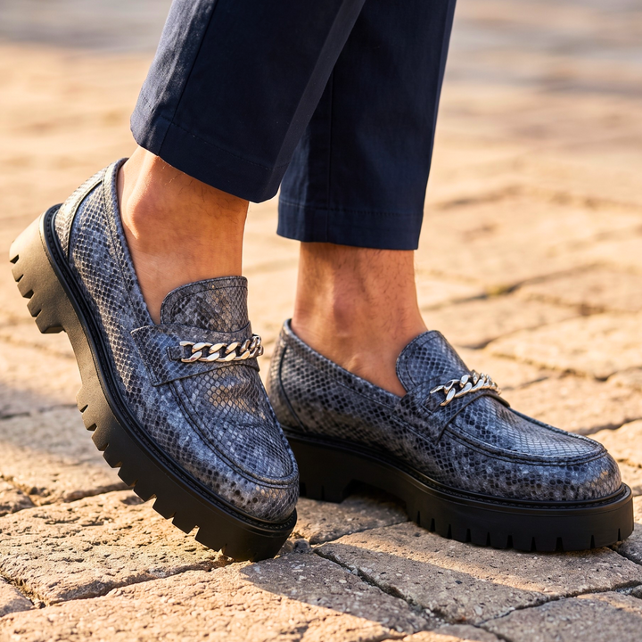 Kingston Embossed Leather Derbies