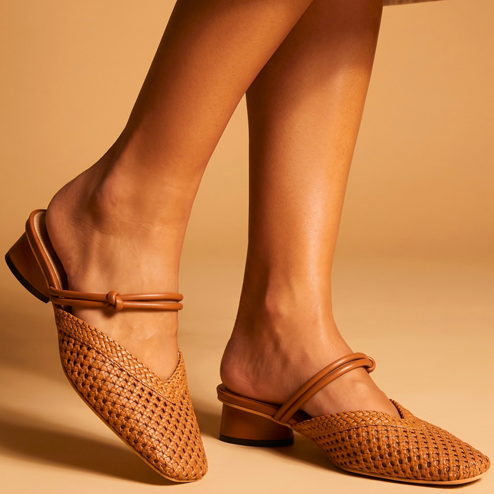 Willow Woven Strap Mules