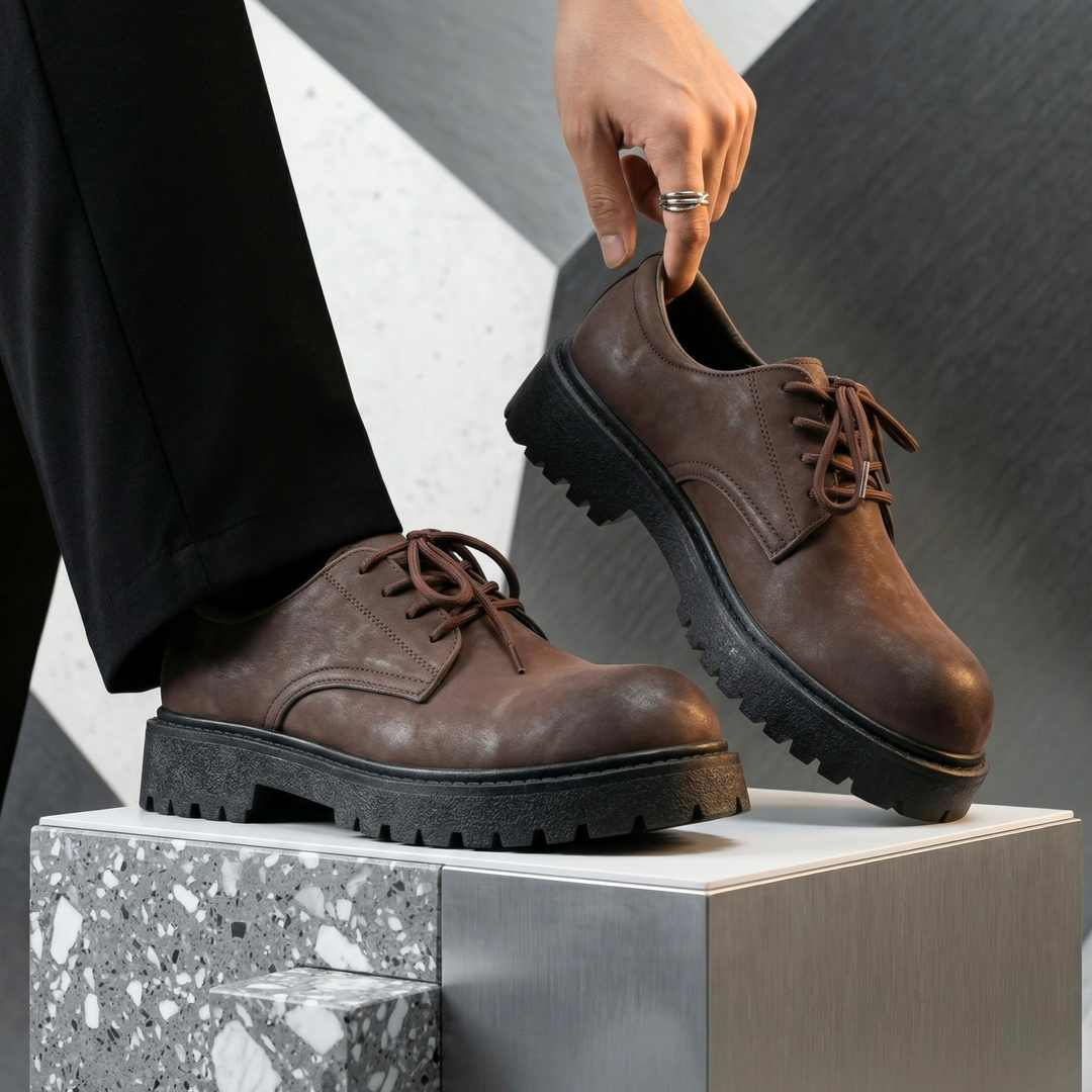 Benton Lug Sole Leather Derbies