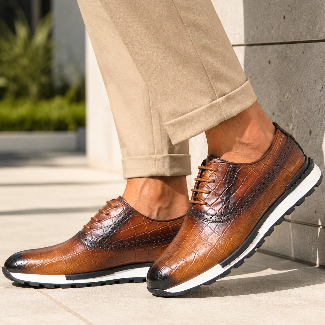 Parker Genuine Leather Dress Sneakers