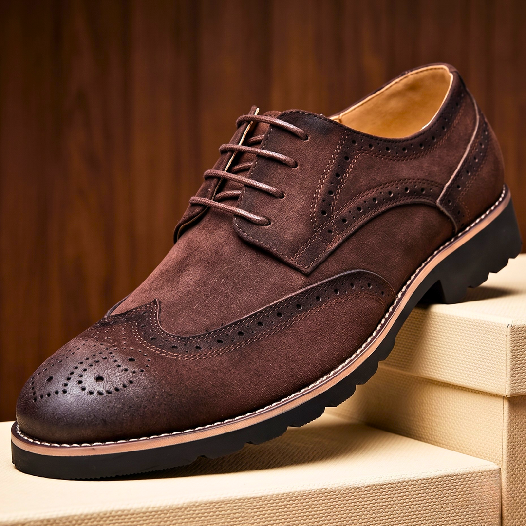 Wesley Burnished Leather Derbies