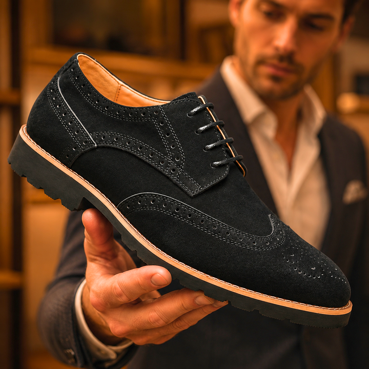 Wesley Burnished Leather Derbies
