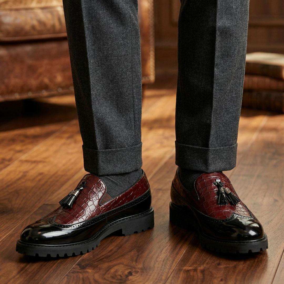 Giovanni Rosso Leather Loafers