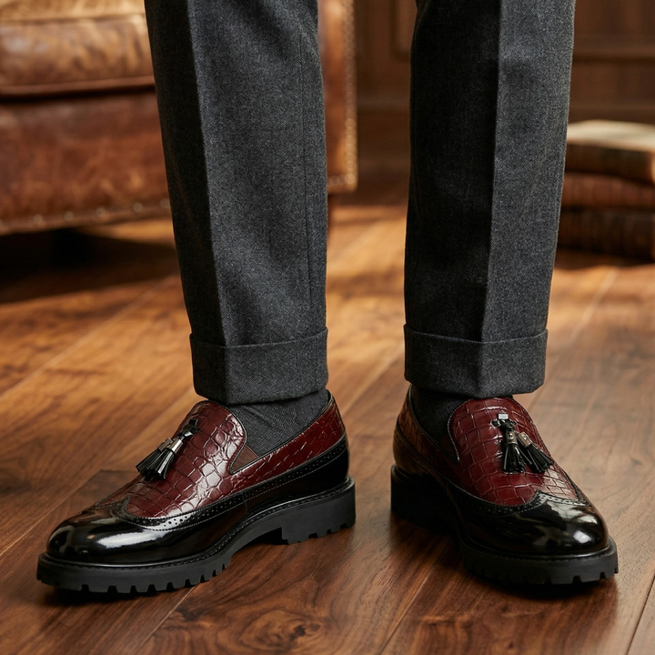 Giovanni Rosso Leather Loafers