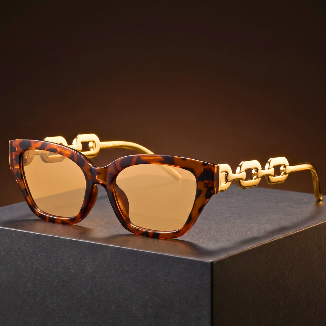 Valencia Gold-Link Sunglasses