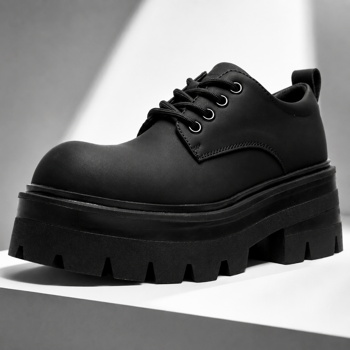 Enzo Genuine Leather Retro Derbies