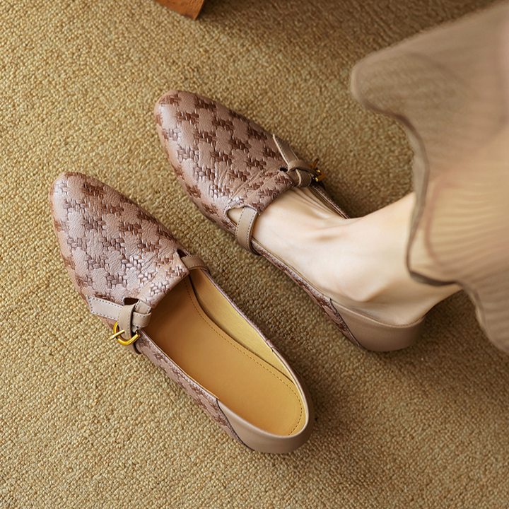 Alisa Block Heel Flats