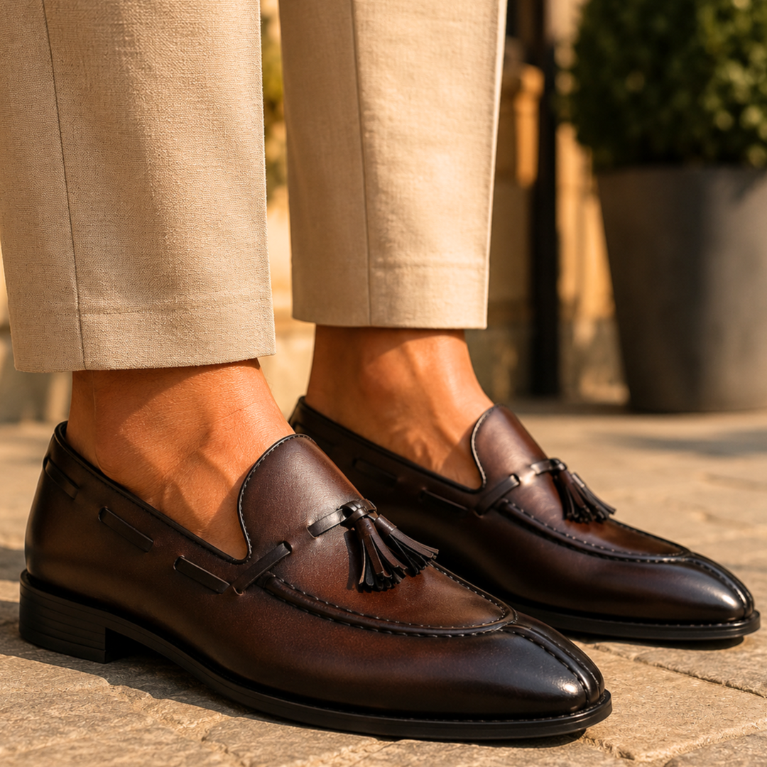 Giovanni Leather Dress Loafers