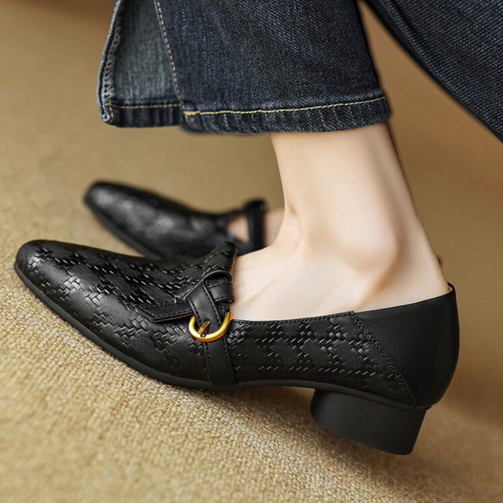 Alisa Block Heel Flats