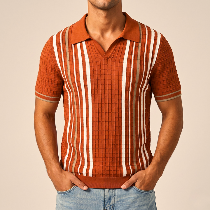 Portofino Stripe Knit Polo