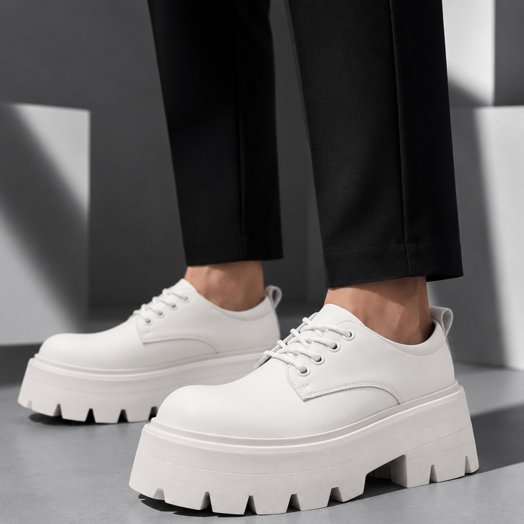 Enzo Genuine Leather Retro Derbies