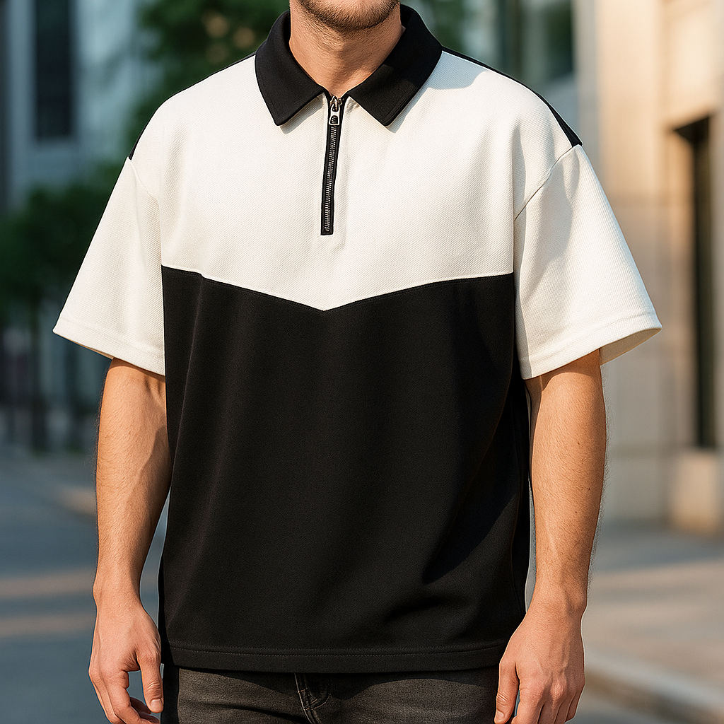Axis Zip-Up Polo