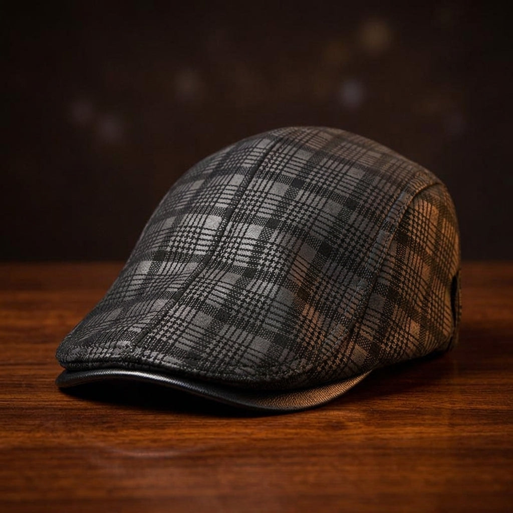 Everett Leather Ivy Cap