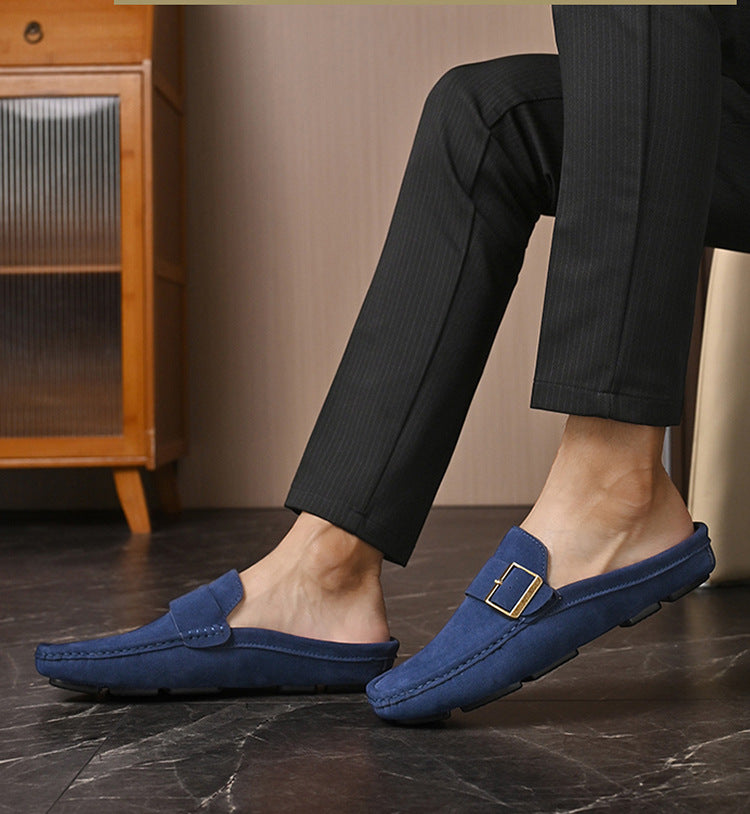 Hugo Mule Leather Loafers
