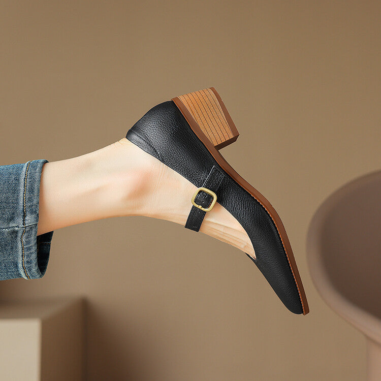 Bellani Leather Mary Janes