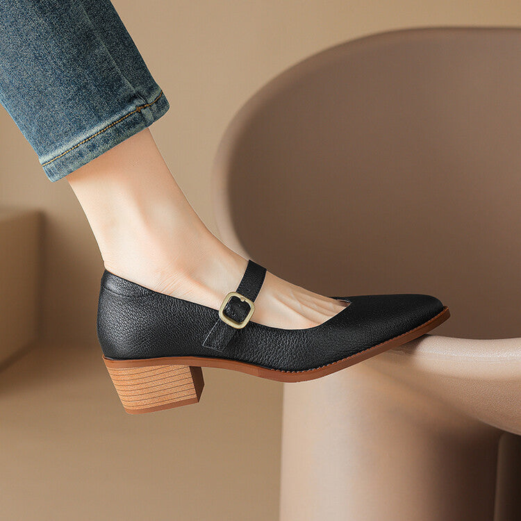 Bellani Leather Mary Janes