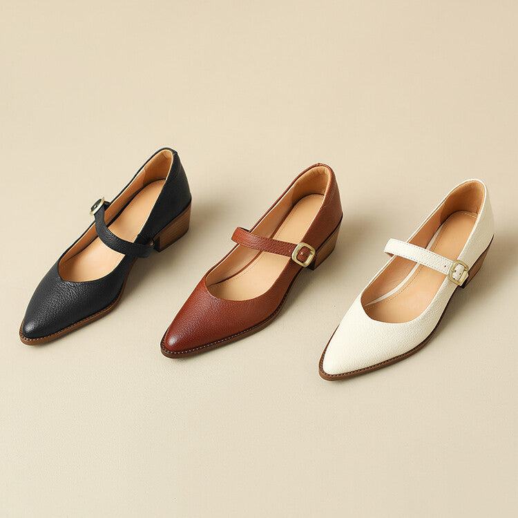 Bellani Leather Mary Janes