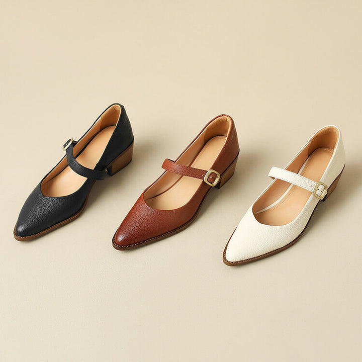 Bellani Leather Mary Janes
