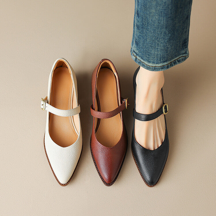 Bellani Leather Mary Janes